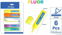 BeBasic Yellow Underline Markers Set 6 Pieces BeBasic Yellow Underline Markers Set 6 Pieces