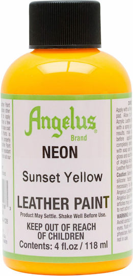 Angelus Vopsea Pentru Piele Neon Sunset Galben 118ml