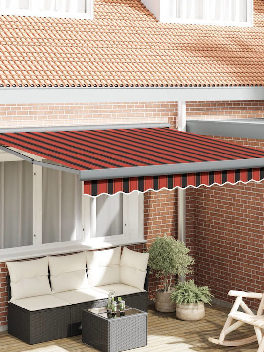 vidaXL Τέντα Βεράντας Πορτοκαλί 3x2.5m