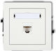 Deco Einzelne Computersteckdose Mechanismus 1xrj45 Cat 5e 8-polig Matt Weiß 25dgk-1