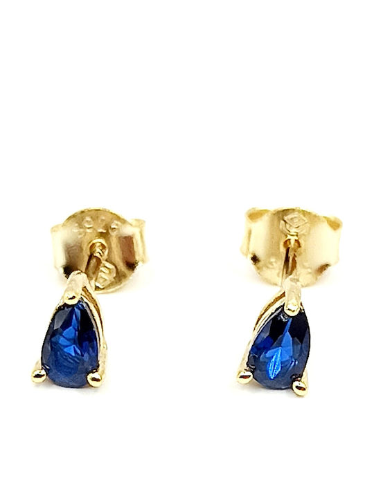 Prince Silvero Earrings made of Silver Gold Plated with Stones