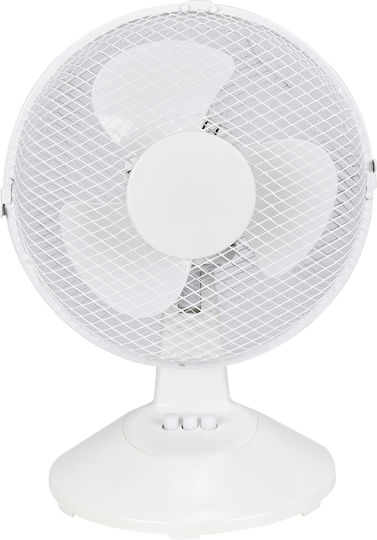 Adeleq Ventilator De Masă 25W Diametru 23cm Alb
