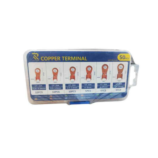 Rchang Ακροδέκτες Οπής Χάλκινο 50τμχ Copper Terminal 50pcs 0111721