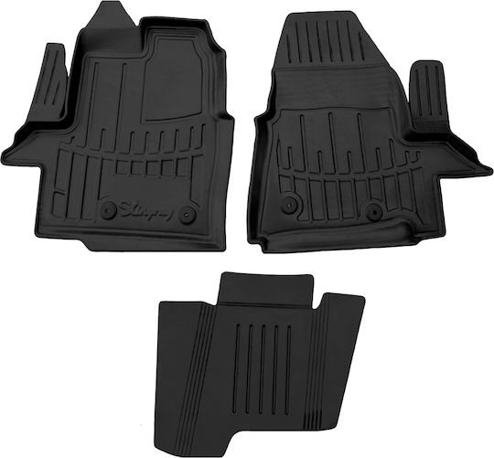 Race Axion Rear Mats 3pcs Tray Type for Ford Transit Custom 2012-2023 Black