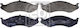 Brake Pads Front Kia Carnival 99-01 Cherokee 2.5d 94-96 1209-4377