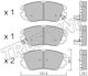 Brake Pads Front Chevrolet Malibu Opel Insignia Saab 9-5 8580-199