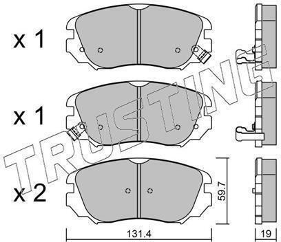 Brake Pads Front Chevrolet Malibu Opel Insignia Saab 9-5 8580-199