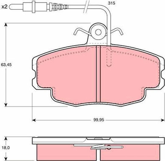 Brake Pads Front Citroen ZX N2 91->97 10481-4377
