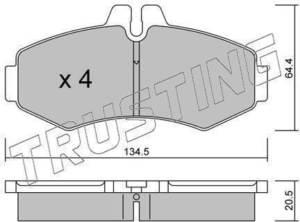 Brake Pads Front Mercedes Vito 638 108 110 112 113 114 98- V Cl 5890-199