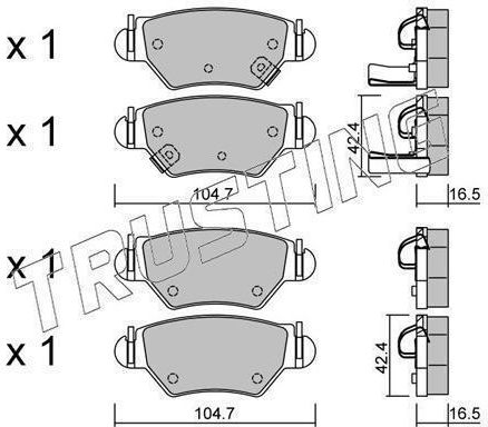 Τακακια Οπις Opel Astra G-zafira 2680-199