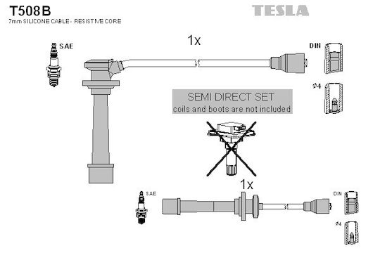 Set Spark Plugs For Kia Sephia Shuma 1.5 16v T508b-356