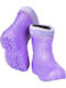 Kids Wellies Wellingtons with Internal Lining Purple
