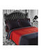 Mc Decor Duvet Cover Set Queen with 2 Pillowcases 230x250 Gramma Red