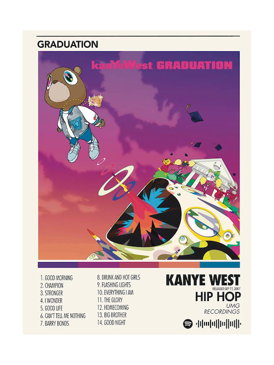 Music Poster Kanye West Graduation Ms071 40cm X 50cm