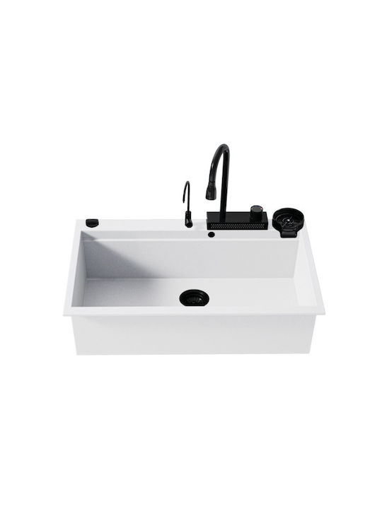 Sanitec Ultra Granite Drop-In Küchenspüle aus F...