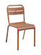 Outdoor-Stuhl Polypropylen Cannes Terracotta 53.5x60x89εκ.