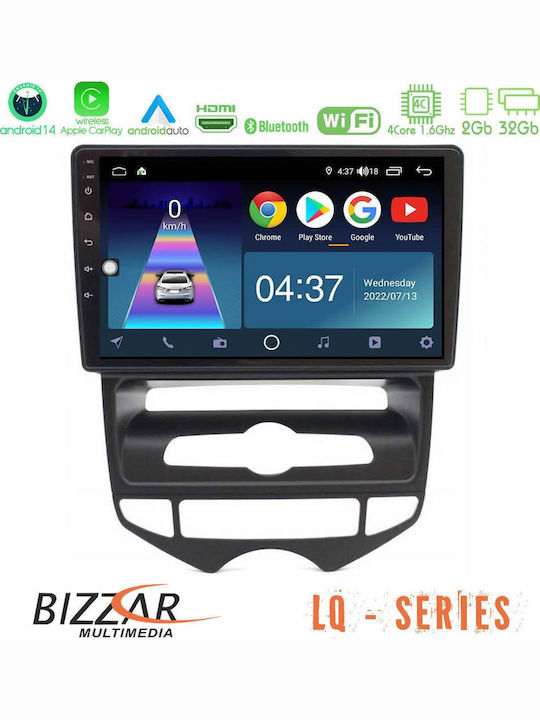Bizzar Car Audio System for Hyundai ix20 2010-2020 with A/C (Bluetooth/USB/WiFi/GPS/Apple-Carplay/Android-Auto) with Touch Screen 10"
