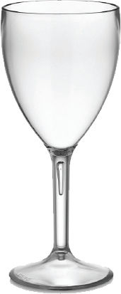 Glas für Weißwein aus Plastik 320ml