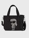 Ikon Fabric Women's Shopper Bag Black