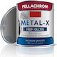 Pellachrom Βερνικόχρωμα Αντιδιαβρωτικό Διαλύτου Metal-x 2.5lt Γυαλιστερό