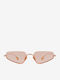 Projekt Produkt Women's Sunglasses with Rose Gold Metal Frame and Pink Lens 498715