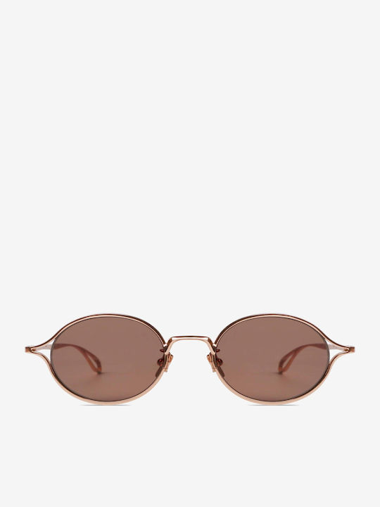 Projekt Produkt Unisex Sunglasses with Rose Gold Metal Frame and Pink Lens 498745