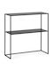 Alrik Metal Console Table Black L78xW27xH78cm