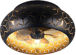 Trio Lighting Bidar Πλαφονιέρα 50cm με Φως