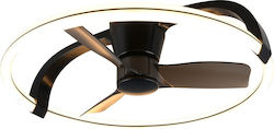 Trio Lighting Stockholm Πλαφονιέρα 73cm με Φως