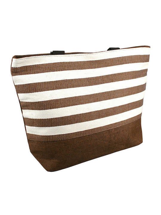 Makwedding Wicker Beach Bag Brown