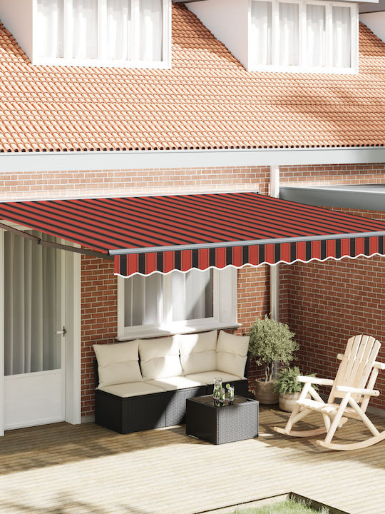 vidaXL Zelt Terrasse mit LEDs Gelb 4x3.5m