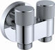 Viospiral 48-01066 Corner Double Brass Chrome Switch