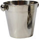 Glossy Φ12 Υ12 Mm Inox Ice Bucket Container