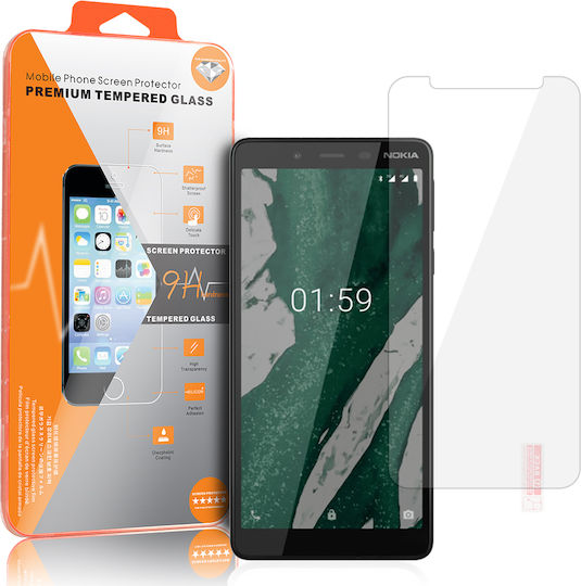 Orange Tempered Glass (Nokia 1 Plus)