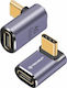 Techsuit Converter USB-C male to USB-C female Gray 1pcs
