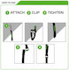Curea Atlas G-hook 17mm X 1.2m Neagră Pereche Ox300 Oxford