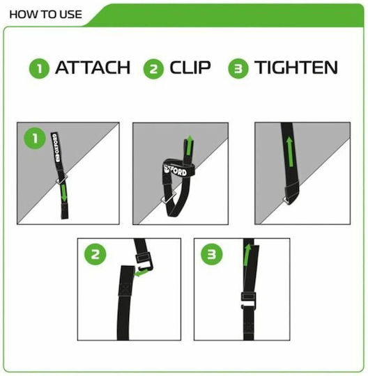 Curea Atlas G-hook 17mm X 1.2m Neagră Pereche Ox300 Oxford
