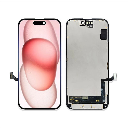 Οθόνη Incell με Μηχανισμό Αφής για iPhone 15 (Μαύρο)