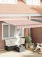 vidaXL Zelt Terrasse mit LEDs Bunt 3.5x2.5m