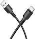Borofone Regular USB 2.0 Cablu USB-C bărbătesc - USB-A 18W Negru 1m (tt100627)