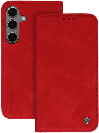 Wonder Back Cover Piele artificială / Silicon Roșu (Galaxy M15)