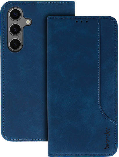 Wonder Back Cover Synthetic Leather / Silicone Navy Blue (Galaxy S24+)