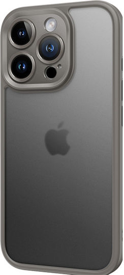 Rock Back Cover Silicon Gri (iPhone 16 Pro Max)