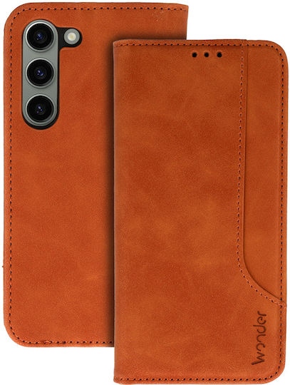 Wonder Back Cover Δερματίνης Καφέ (Galaxy S23)
