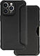 Razor Book Silicon / Piele Negru (Galaxy A55)