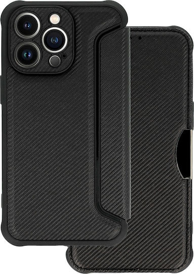 Razor Book Silicon / Piele Negru (Galaxy A55)