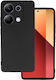 Matt Umschlag Rückseite Silikon Schwarz (Redmi Note 13 Pro 4G / Poco M6 Pro 4G)