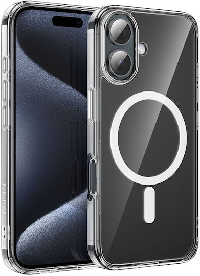 Borofone Back Cover Σιλικόνης 1.1mm Διάφανο (iPhone 16 Plus)