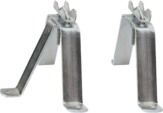 Heavy Duty Pole Support Bracket ''v'' 10cm Set of 2 Pieces