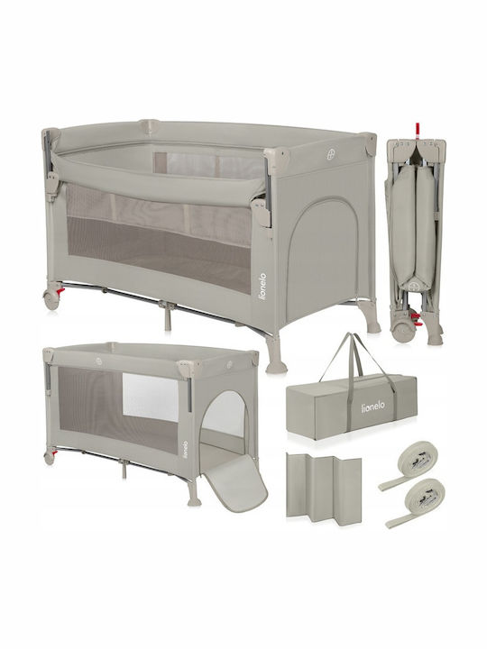 Lionelo Ellen Playpen 2 Levels with Mattress Beige